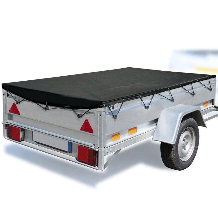 Remorque Double Essieu Acier 265 Cm – Ridelles Avant/arrière Ouvrantes, PTAC 500 Kg, Pneus 155/70 R13