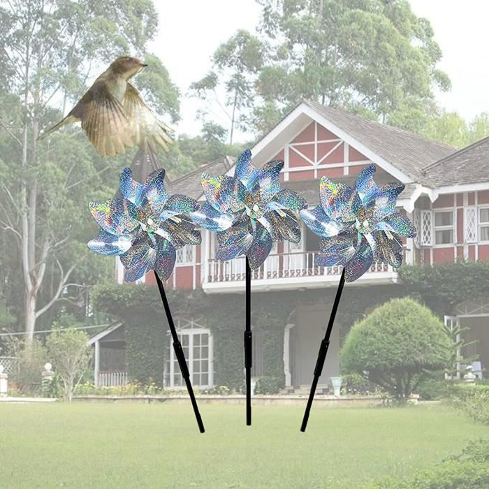 Chenqian Cerf-Volant Effaroucheur Oiseaux Réfléchissant - Protection Jardin 140x70cm
