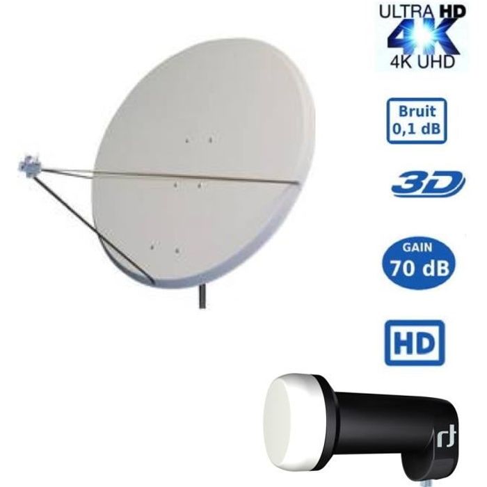 TronicXL LNB LNC LMB Feed Adaptateur Support Satellite pour téléviseur SAB Triax Gibertini Support antenne Satellite Fixation DVB-S2 DVBS2 DVBS2 DVBS2 TV 1 Prise 