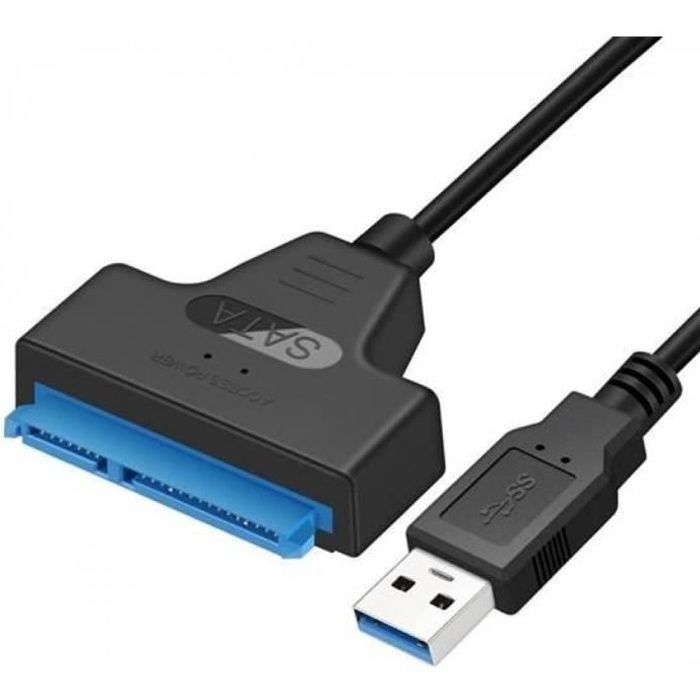 Adaptateur SATA III 2,5 vers USB 3.0 Câble Lecteur Disque Dur HDD / SDD -  Cdiscount Informatique