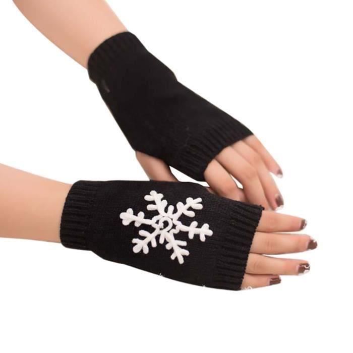Moufles Tricotées Pour Enfant 2-4 Ans - 3 Paires, Doigts Libres, élastiques, Chaudes, Motif Lapin - 9