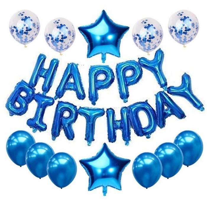 Joyeux anniversaire smiley #hbd2u 18" Aluminium Hélium Ballon Fête Décoration 1-5pk