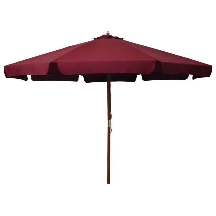 vidaXL Parasol Bois - vue 2