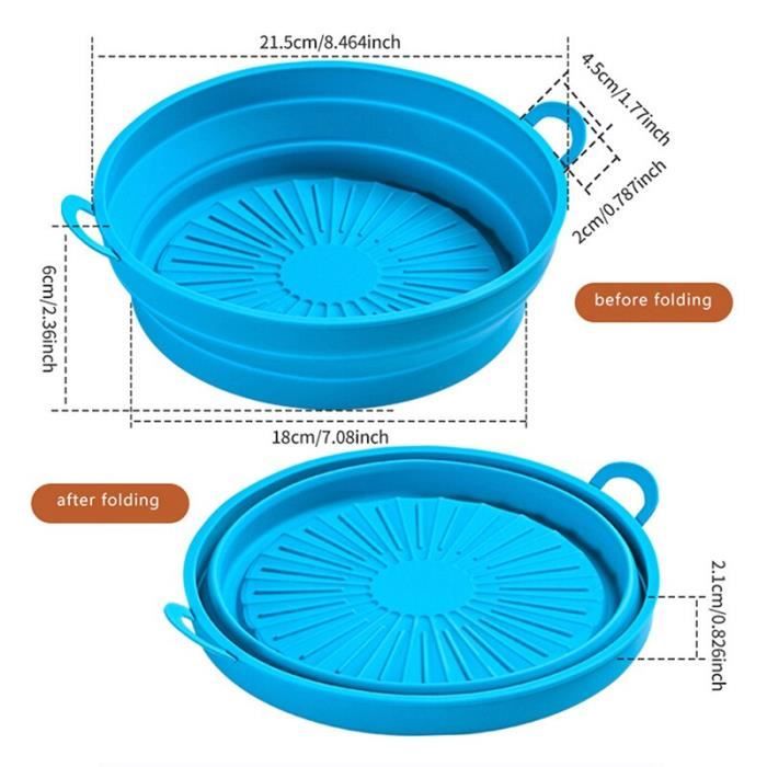 Plateau Micro-ondes Pliable 2 Niveaux Anloximt - Accessoire Cuisine Multifonction