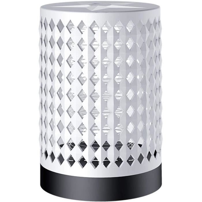 Mozz Guard 2.0 – Piège Anti-Moustiques Rechargeable 2000V UV LED, Intérieur Extérieur, 2 Pièces (Noir)