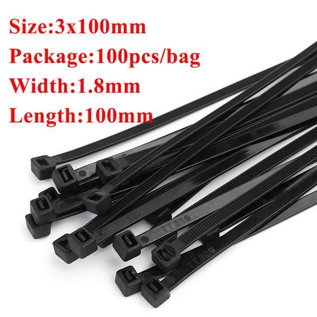 Attaches Auto-agrippantes Multi-usage – Nylon 9cm – Lot Pour Câbles – Voiture, Bateau