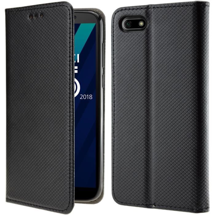 Robinsoni pour Huawei Y5 II Coque Glitter Strass Fleur Amour Motif Housse Etui en Cuir PU Portefeuille Coque à Rabat Magnétique Porte Carte Clapet Intégrale Flip Support Coque,Or 