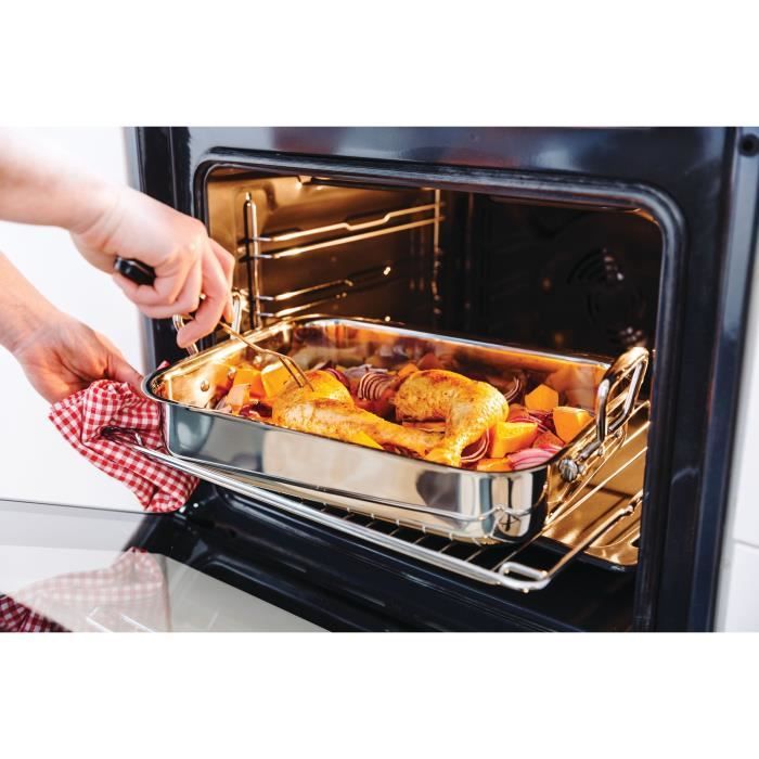BEKA Plat rectangulaire - Inox - 35 x 26 cm