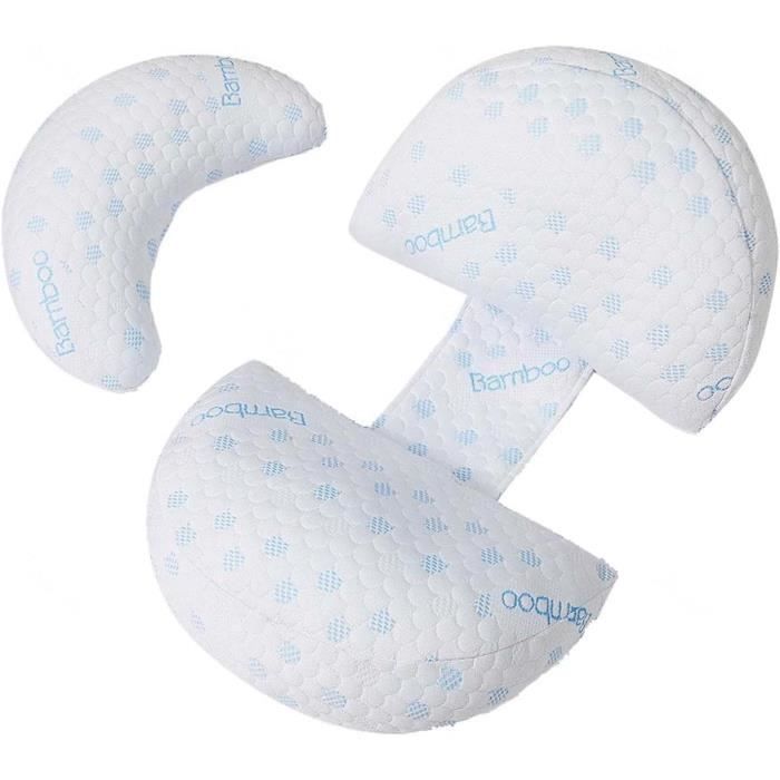 Coussin De Maternité Et D'allaitement + Housse En Gaze De Coton SEVIRA Kids Vert P2132936c2132941