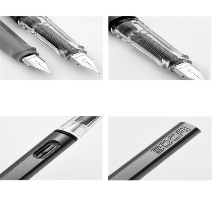 ETO- stylo rechargeable Stylo Plume Rechargeable avec Cartouche D'encre en  Acier Inoxydable plaqué Chrome Ensemble materiel Noir - Cdiscount  Beaux-Arts et Loisirs créatifs