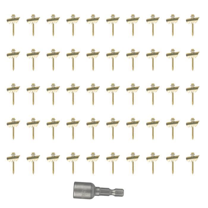 Lot De 10 Clous Tactiles En Acier Inoxydable Pour Trottoirs - Marqueurs D'Avertissement Pour Malvoyants