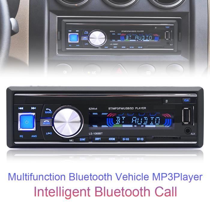 6,2 Pouces Autoradio avec Apple Carplay Android Auto Mirror Link 1 Din Écran Tactile Poste Radio