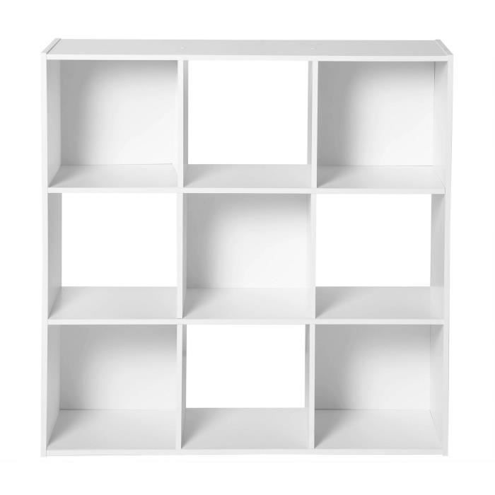 Alsapan 94435 Compo 02 Meuble De Rangement étagère Contemporain Blanc Mat L 92 Cm