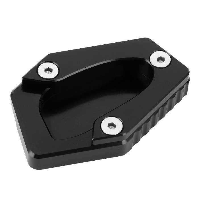 SURALIN Extension Béquille Moto Universelle Alliage Aluminium – Pied Large Anti-Enfoncement, Titane, 5,9 X 5,4 Cm