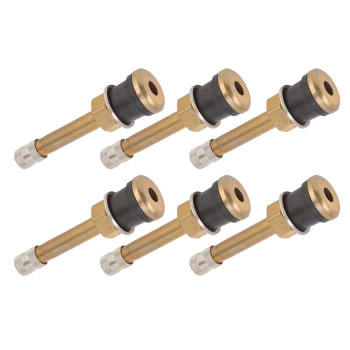 Tiges De Valve Chromées TR412AC - Lot De 4, Pour Pneus Voiture - Installation Facile, Métal Durable