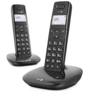 DORO Téléphone sans fil Comfort 1010 DUO avec Combiné supplémentaire - DECTGAP - Noir