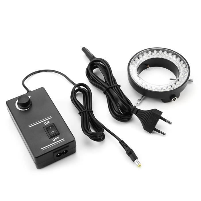 Lampe D'éclairage Annulaire LED Pour Microscope, Excellente Lumière Circulaire, Source De Lumière Pour Caméra De Microscope Industriel