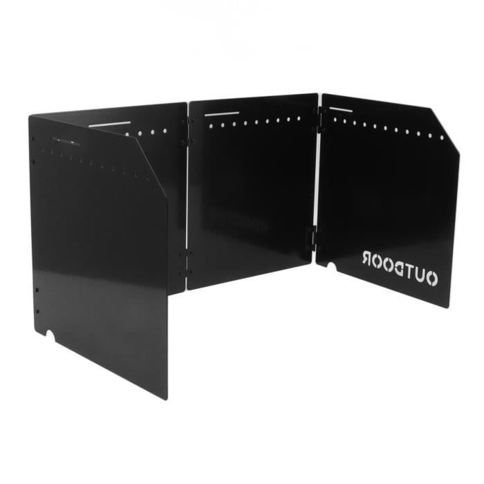 Pare-vent Pliable Aluminium 10 Plaques – Pour Camping, Réchaud Extérieur, Barbecue – Protection Contre Le Vent