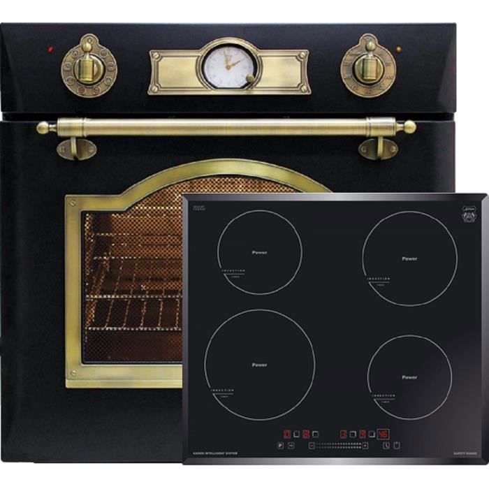 Kaiser EH 6355 Em+KCT 6705 FI Four électrique encastrable rétro 60cm 67L + table de cuisson à induction 60 cm - Kaiser