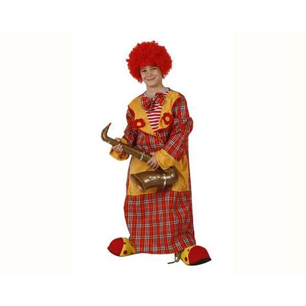Déguisement Bébé Clown Diabolique Rouge Et Blanc - Costume Halloween Cirque Effrayant Taches De Sang