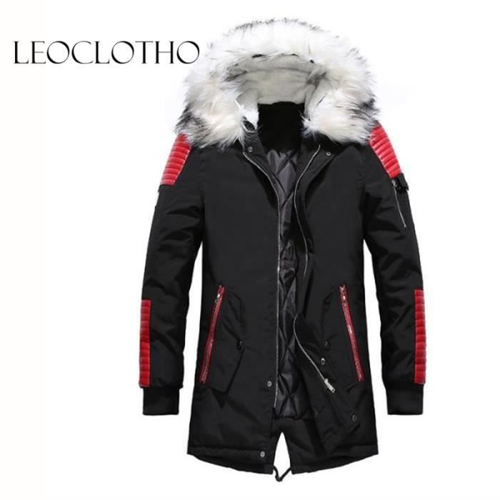 Manteau rouge online et noir