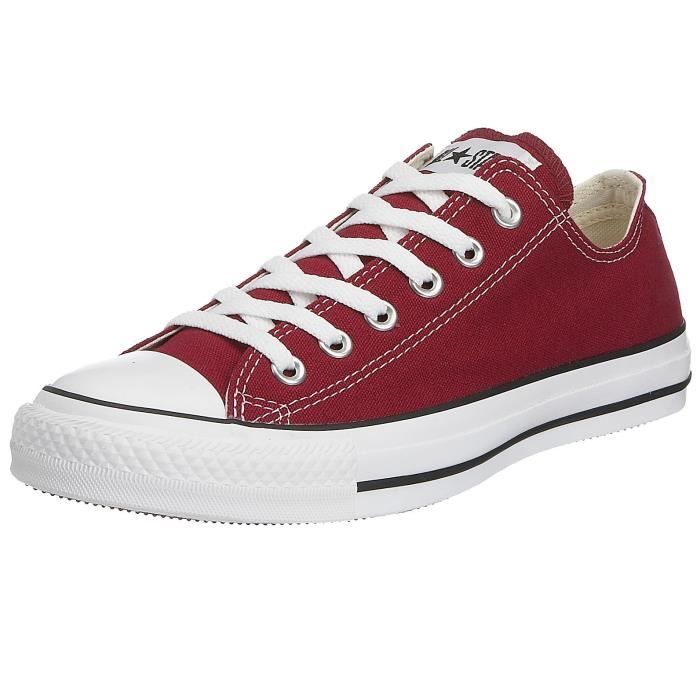converse all star basse bordeaux femme