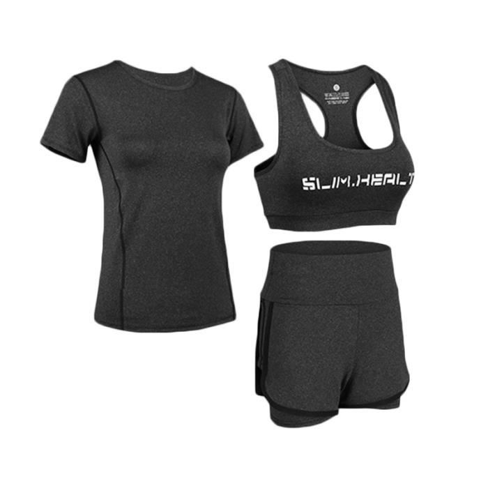 ENERGETICS Femmes Loisirs Shirt Fitness-Gymnastique-T-shirt Gustava Rouge Noir 