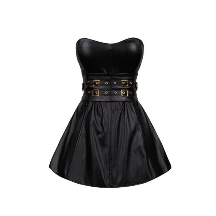 Corset Gainant Femme YOSUWOAI - Fermeture éclair Et Laçage - Pour Mise En Forme, Soirée, Déguisement Gothique Ou Vintage