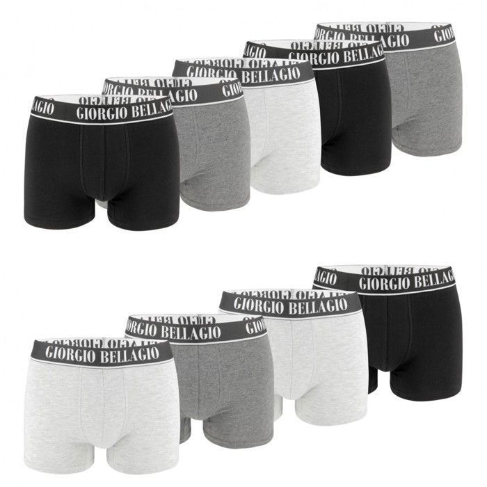 Boxers Homme FREEGUN Lot De 9 - Coton 95%, Élasthanne 5%, Confortables Et Respirants, Taille S-XXL