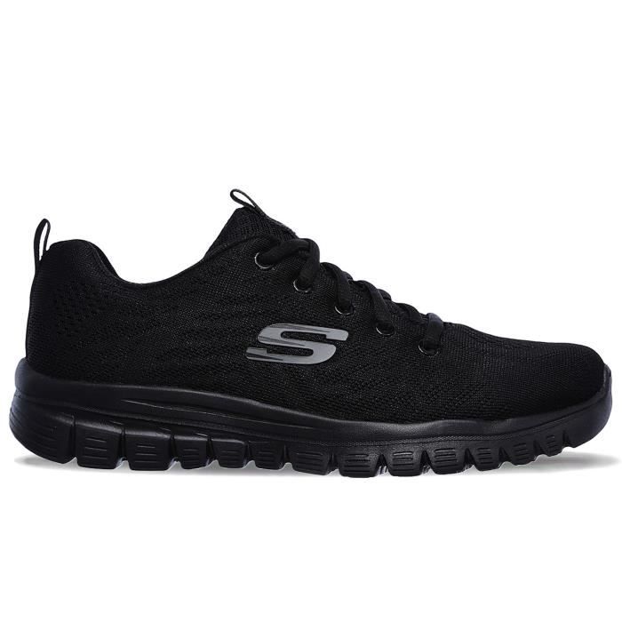 Basket - Skechers - Graceful get connected - Femme - Noir