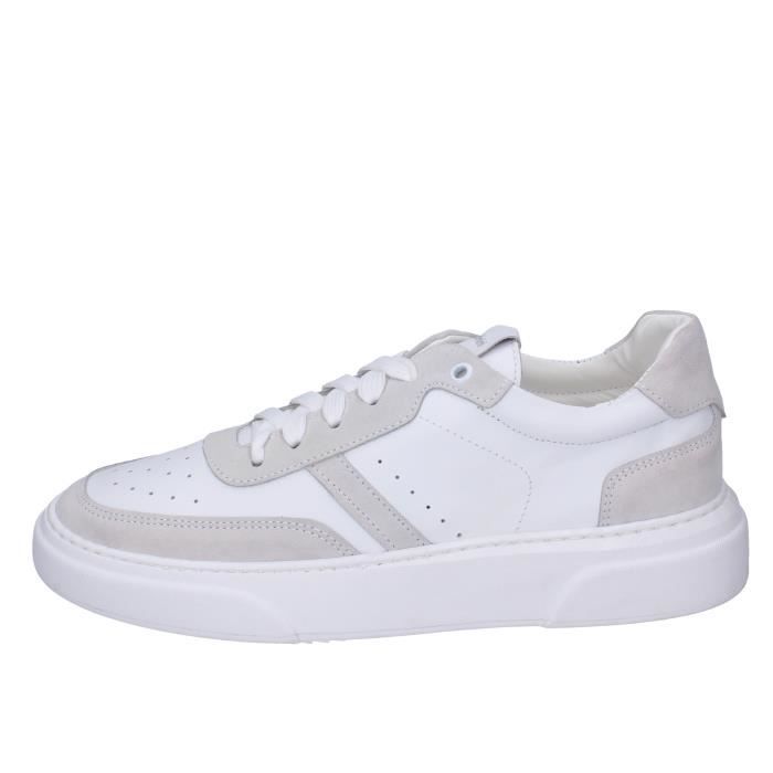 BALDININI Baskets Homme Blanc Cuir BF341 Blanc Cdiscount Chaussures