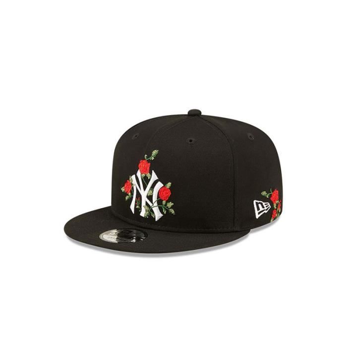 Casquette Baseball Snapback Be U - Noir Et Rouge - Design Original - Taille Unique - Fabriqué Au UK