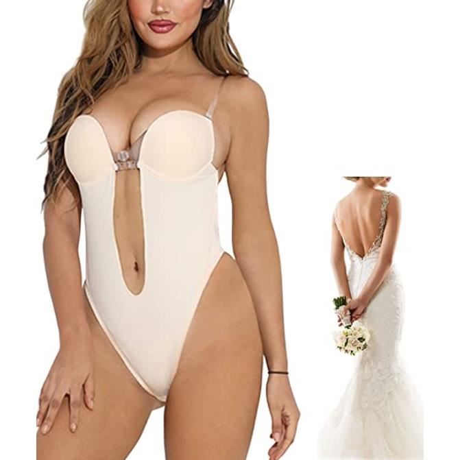 Body Sculptant Femme Invisible Shapewear Col V Profond