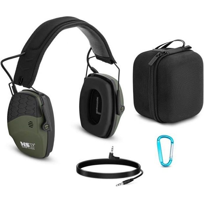 Casque Anti-bruit Bluetooth NOVA - Réduction 30 DB, 48h Autonomie - Pour Tonte, Chantier, Bricolage
