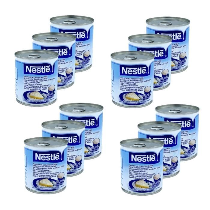 Lot 12x Lait concentré sucré Boîte 397g Cdiscount Au quotidien