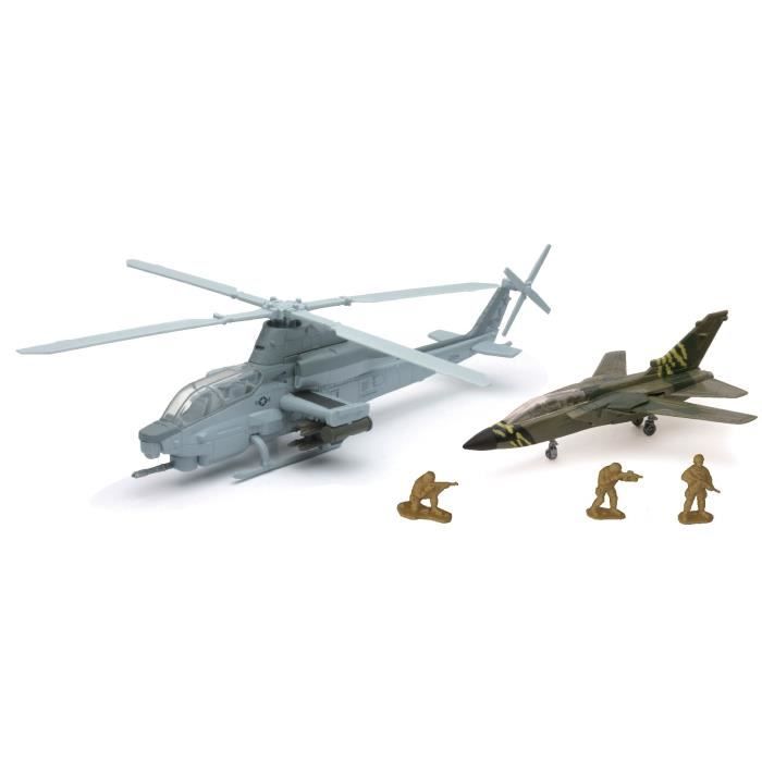 New Ray Militaire Avion Vehicule Accessoire-Coffret 21843 31 cm