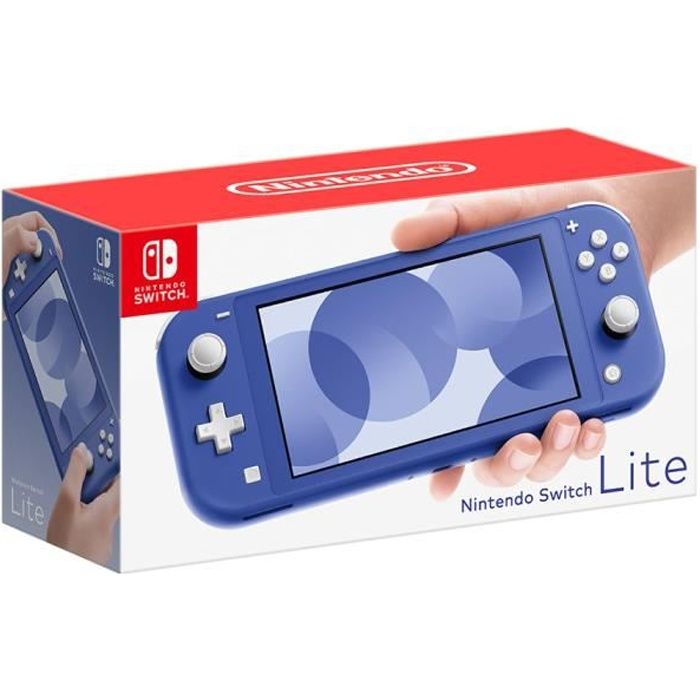 Nintendo Switch Lite Bleu Version JP Chargeur US d'origine avec l'Adaptateur US-FR