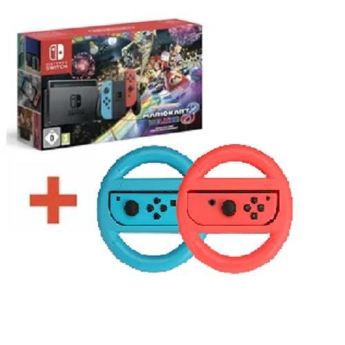 Console nintendo switch néon + super mario party + boitier de rangement pour  jeux et pour carte sd BUNNEONSMPBOIT - Conforama