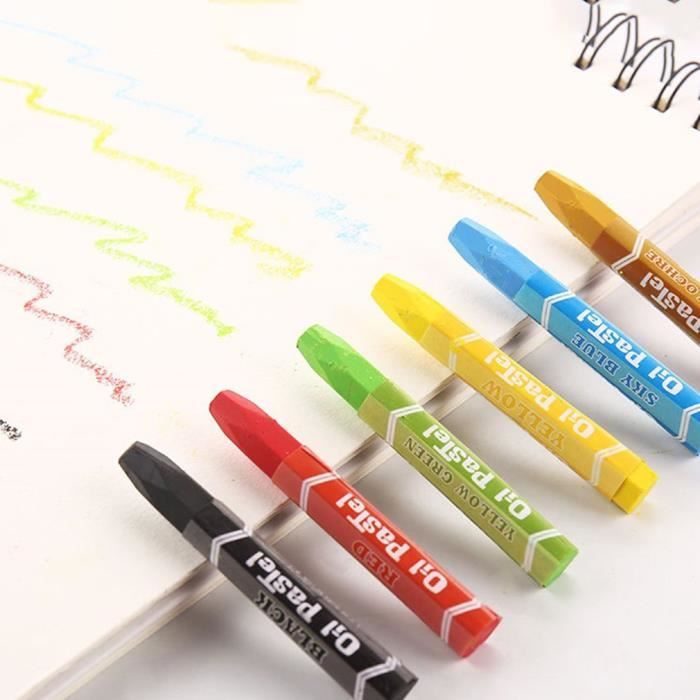 Set De 12 Crayons Œufs Lavables - Cires Naturelles Non Toxiques - Forme Ergo Pour Tout-petits 3-8 Ans - Idéal Voyage