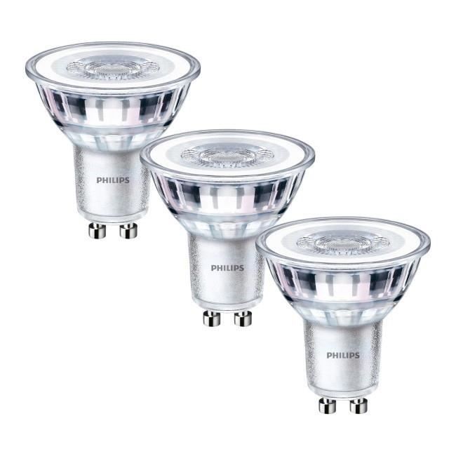 AMPOULE GU 10 PHILIPS SPOT LED 50W 390 LUMEN COOL WHITE A++ LAMPE