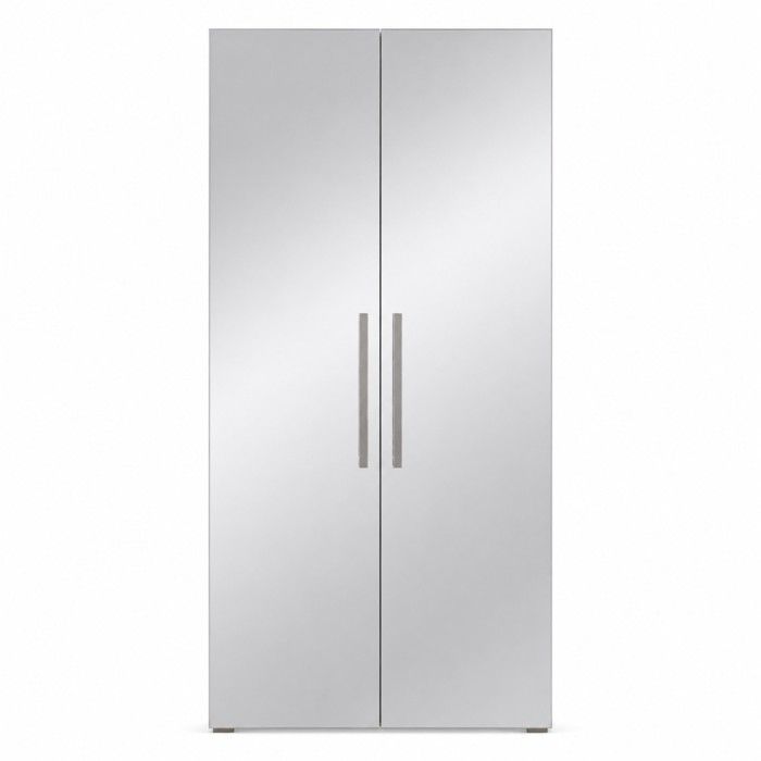 Armoire design 100 cm 2 portes avec grands miroirs collection JUPITER Armoire design 100 cm 2 portes avec grands miroirs collection JUPITER