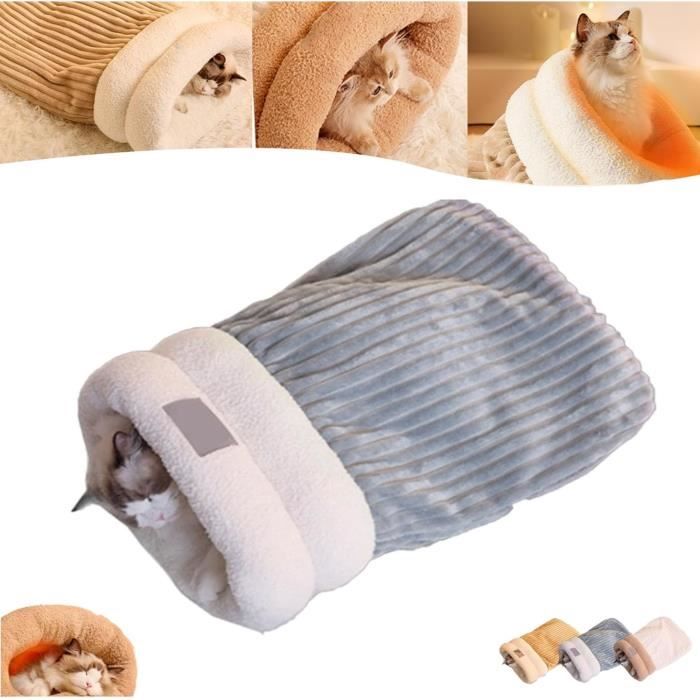 Meilleurs prix pour Sac de couchage d'hiver pour chat, sac de couchage d'hiver pour chat 2024, enveloppe à 360 °, sac de couchage pour chat d'intérieur