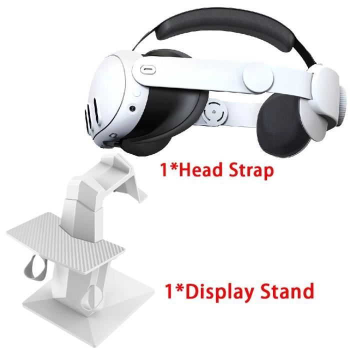 Bandeau De Confort Réglable Pour Meta Quest 3S/3/2 - Accessoire VR ESYWEN, Blanc, En ABS