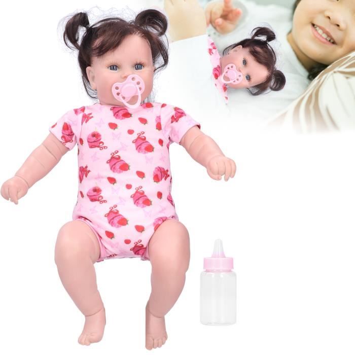 G.C Accessoire Poupee Bebe Jouet Fille 3 4 5 6 Ans, Poupée Bébé De 36 Cm Avec 12 Sons & Sac à Dos à Langer & Vêtements & Pot Bebe, Accessoires Poupée