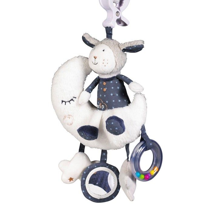 Mobile D'activités Babyfan Avec Pince - Pour Poussette, Cosy, Avec Miroir, Anneau Billes, Anneau Dentition