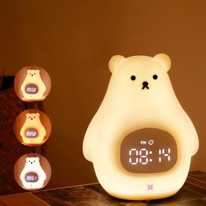 Veilleuse Bebe Led Luminaire Reveil Enfant Bear Mignon Cadeaux Squishy Lampe Decor Tactile Souple Silicone Rechargeable Usb Cdiscount Puericulture Eveil Bebe