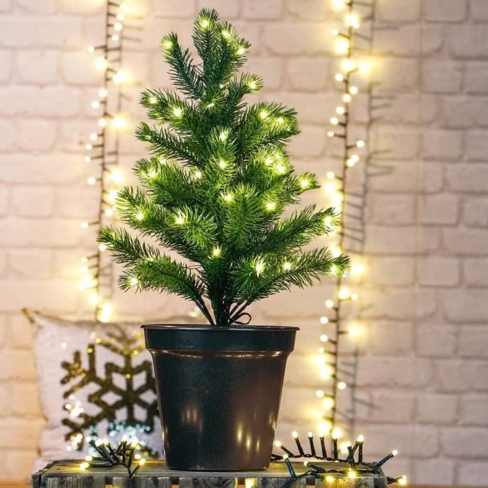 180cm Sapin de Noël Artificiel LED Lumineux 230 Branches Lumière à  Variation de Couleurs avec Etoile à la Cime et Flocons de Neige