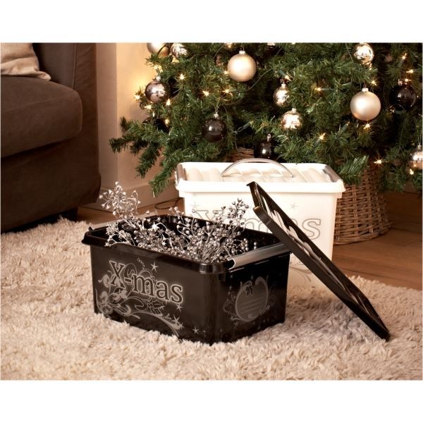 Boite de rangement pour décoration de Noël + Ra… - Cdiscount Maison