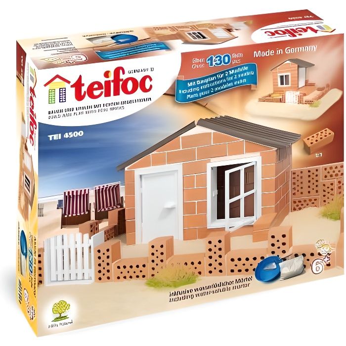 Jouet - TEIFOC - Summer cottage - Enfant - Garçon - 6 ans - Briques - Constructions en briques Teifoc