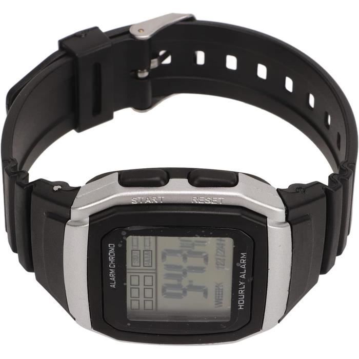 Montre Digitale D'infirmière Avec Broche - Cadran Rond, écran Numérique - En Alliage Zinc Et Silicone Détachable - Pour Personnel Soignant